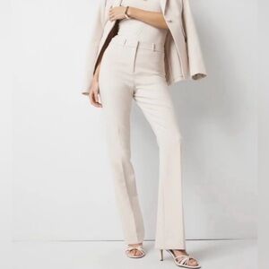 WHBM Cream Boot Cut‎ Perfect Form Contour Pants. Size 10R. Inseam: 31 in